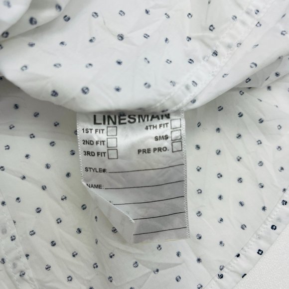 Frank & Eileen Barry White Printed Crinkle Shirt - Picture 11 of 12